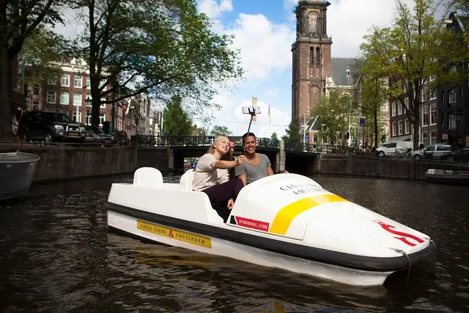 Pedal boat, canals, Amsterdam