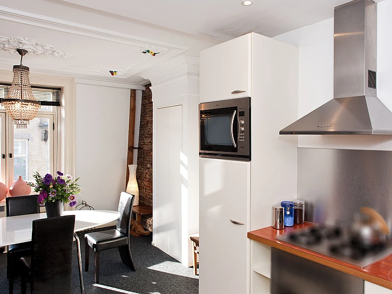 Kitchen other angle Canal Holiday apartment Amsterdam