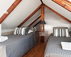 Bedroom with single beds Canal Holiday apartment Amsterdam