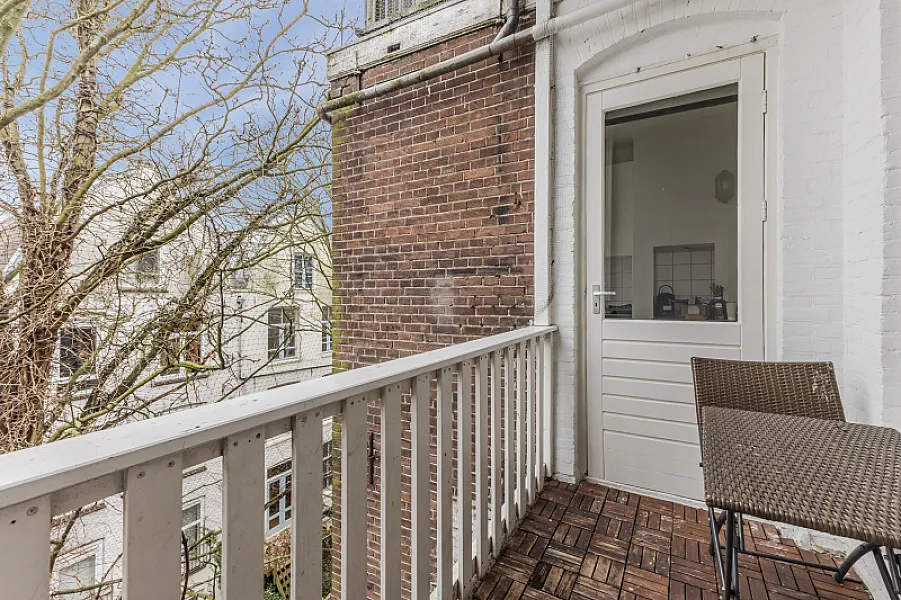 Balcony Seating Area Other Angle Albert Cuyp III A studio Amsterdam