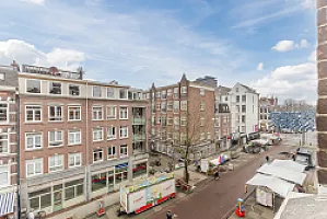 Outdoor View Albert Cuypstraat III B studio Amsterdam