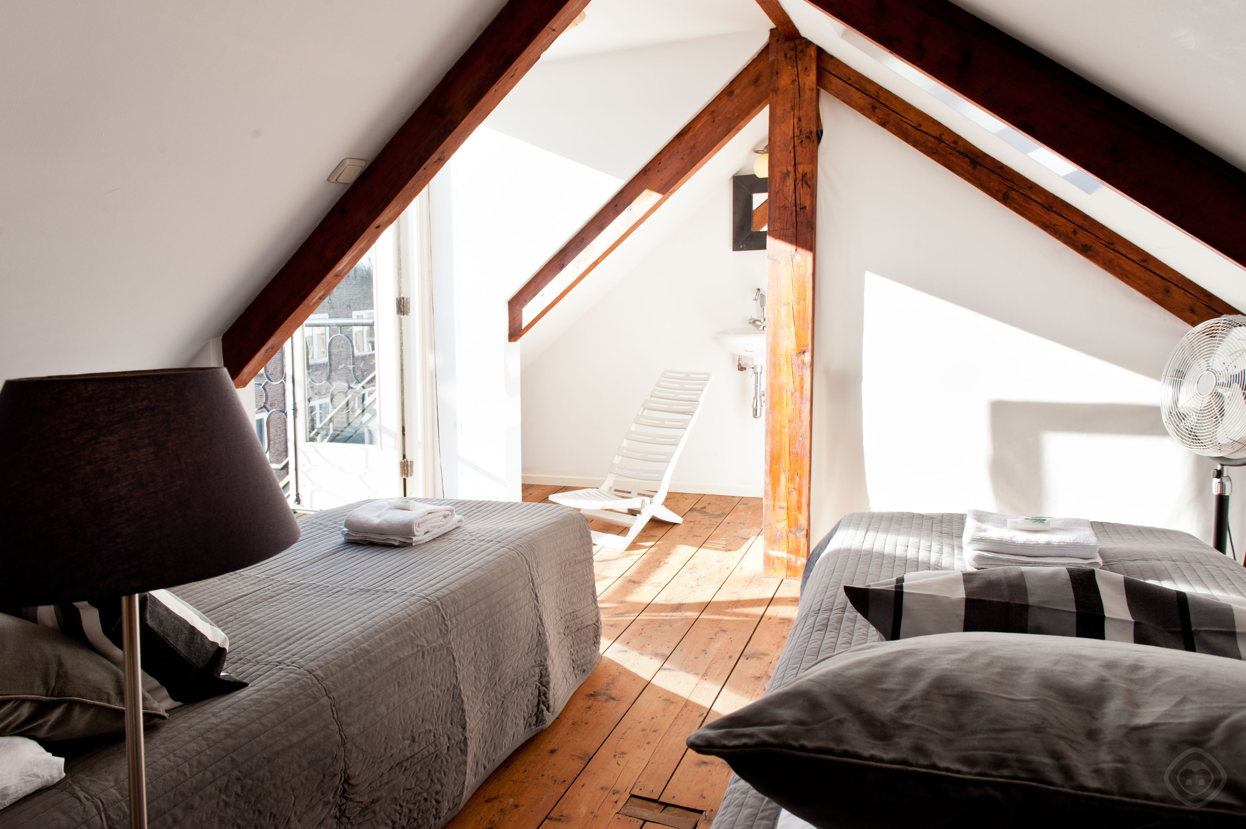 Bedroom Canal Holiday apartment Amsterdam