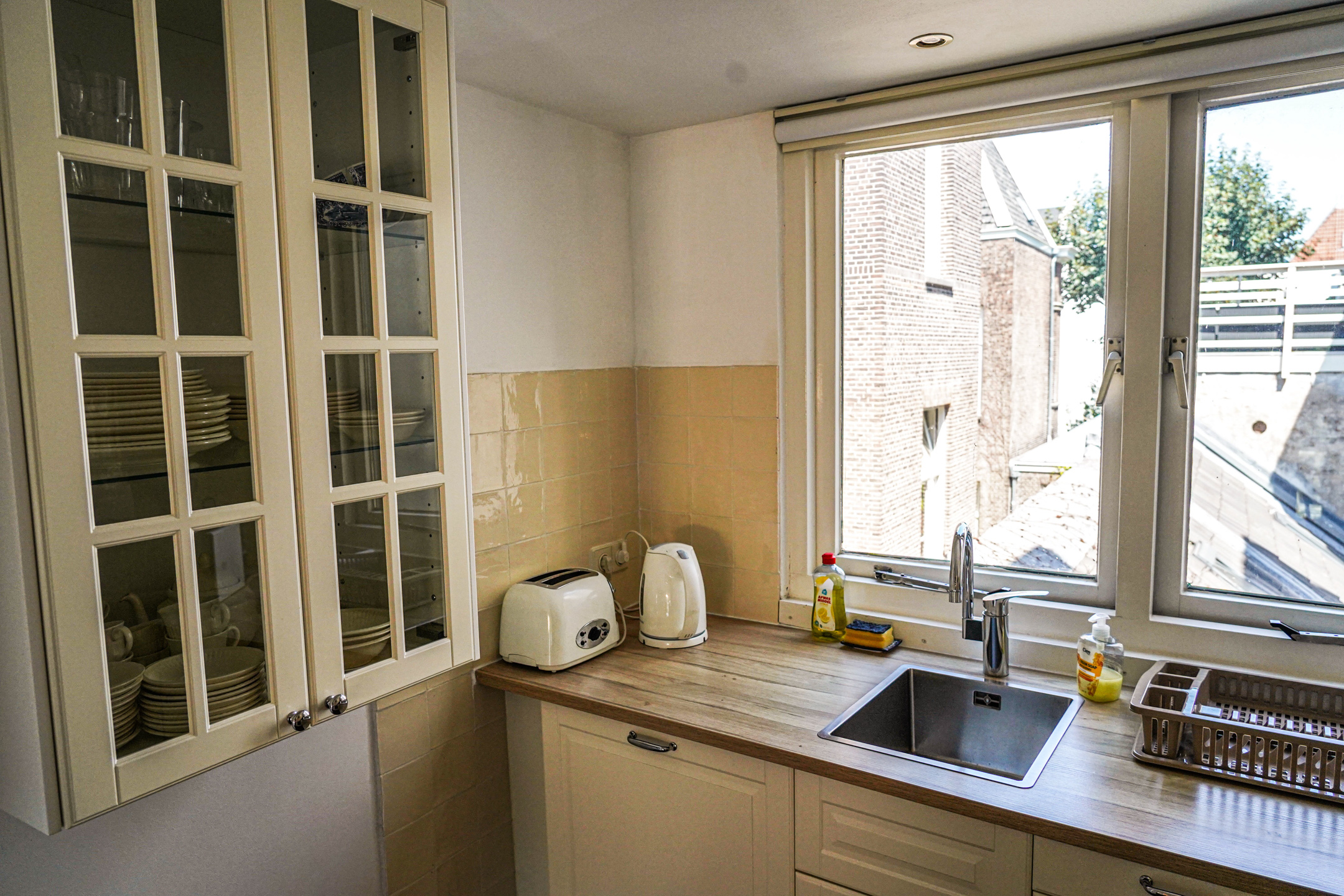 Kitchen Sink The Balcony at Prinsen Canal apartment Amsterdam