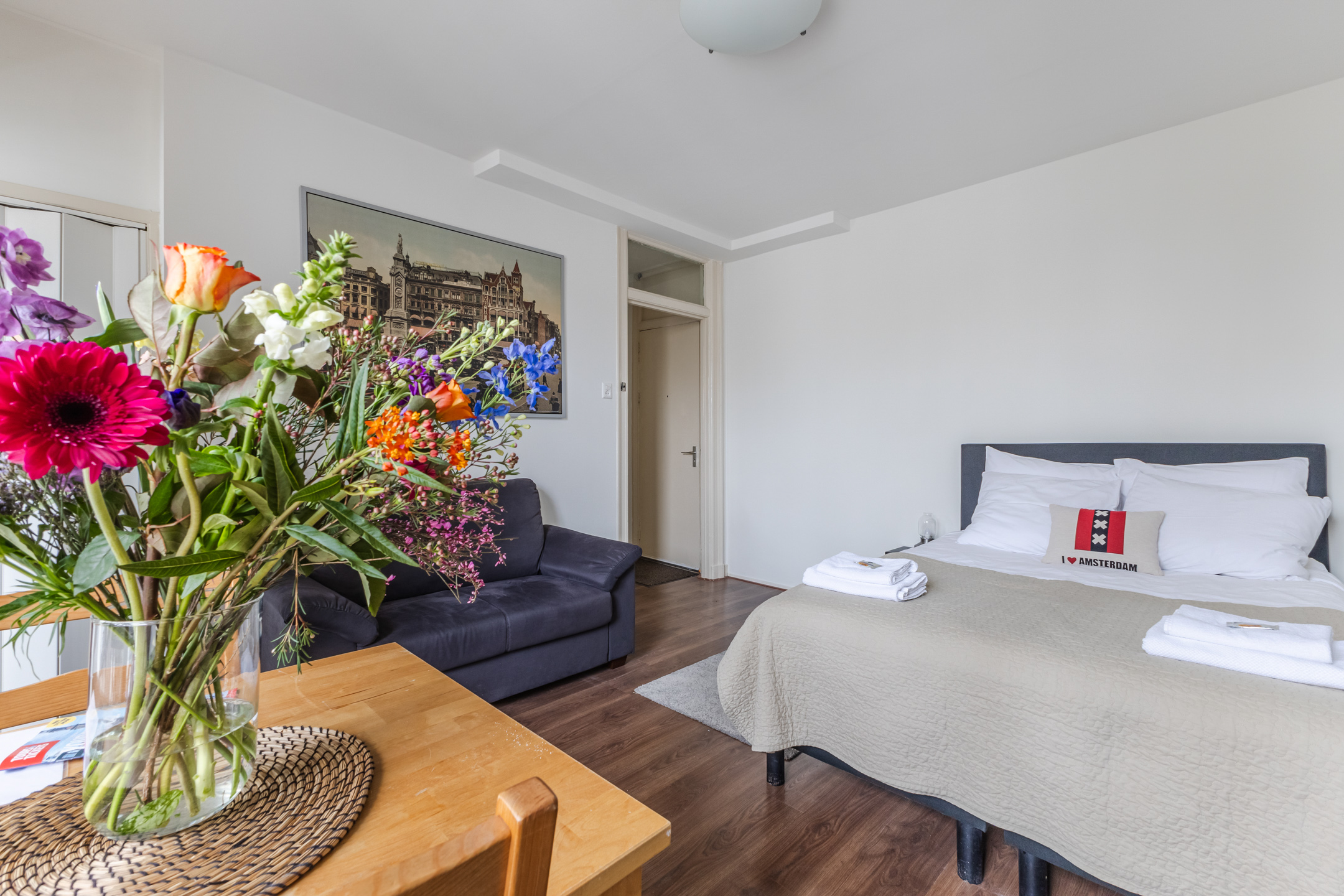 View from Dining Area Albert Cuyp III A studio Amsterdam