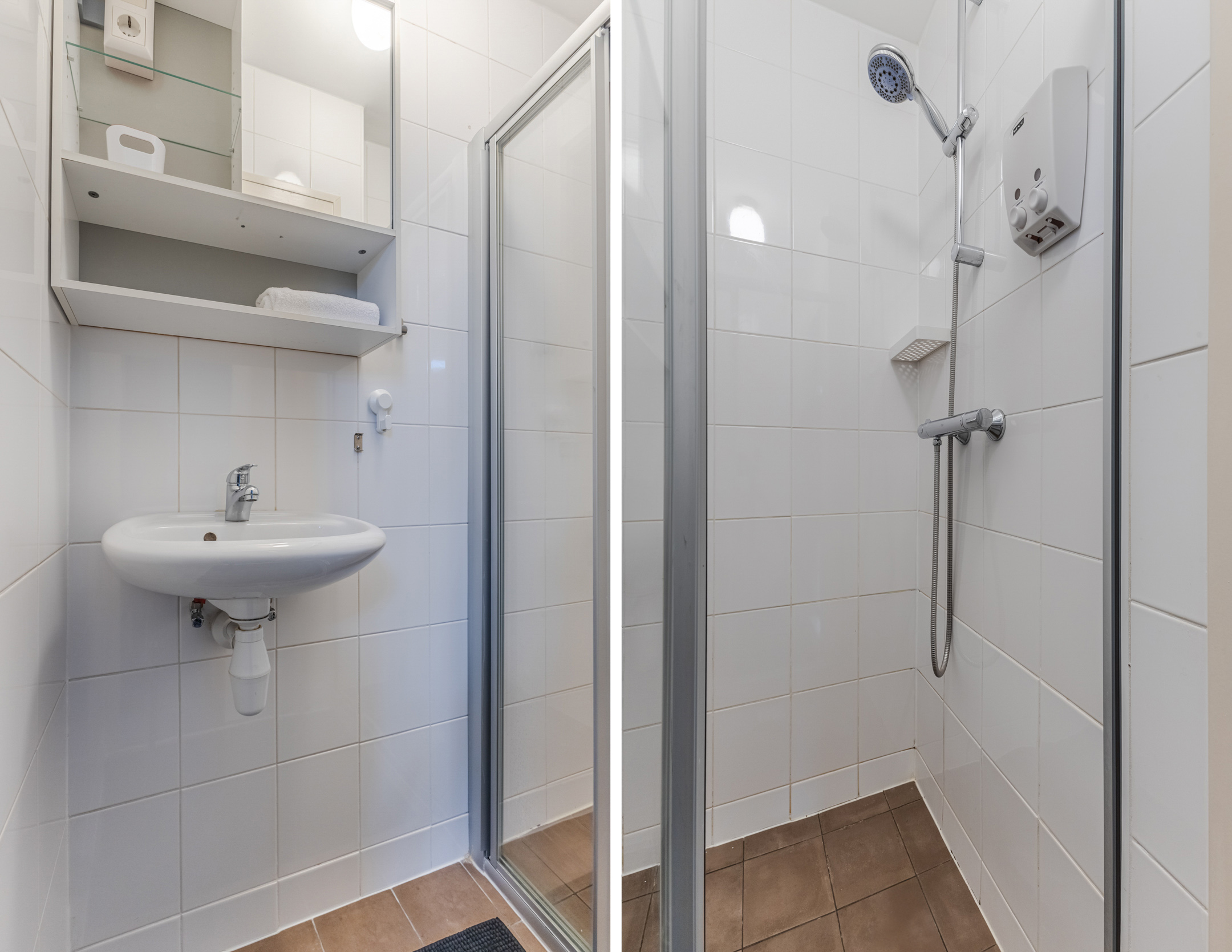 Combined Sink and Shower Area Albert Cuyp III A studio Amsterdam