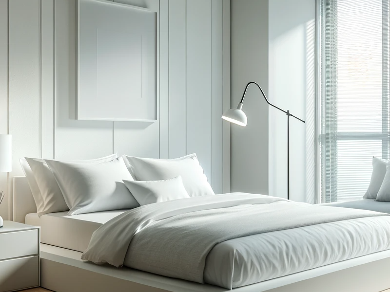 Comfortable bedroom with quality bedding