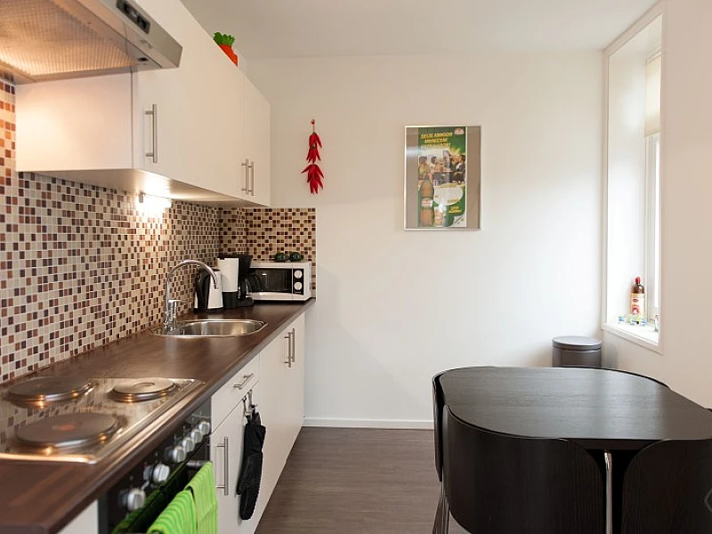 Kitchen with Dining Area Brazil apartment Amsterdam